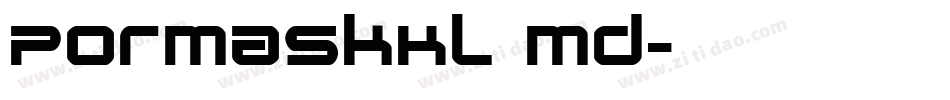 PormaskKl md字体转换